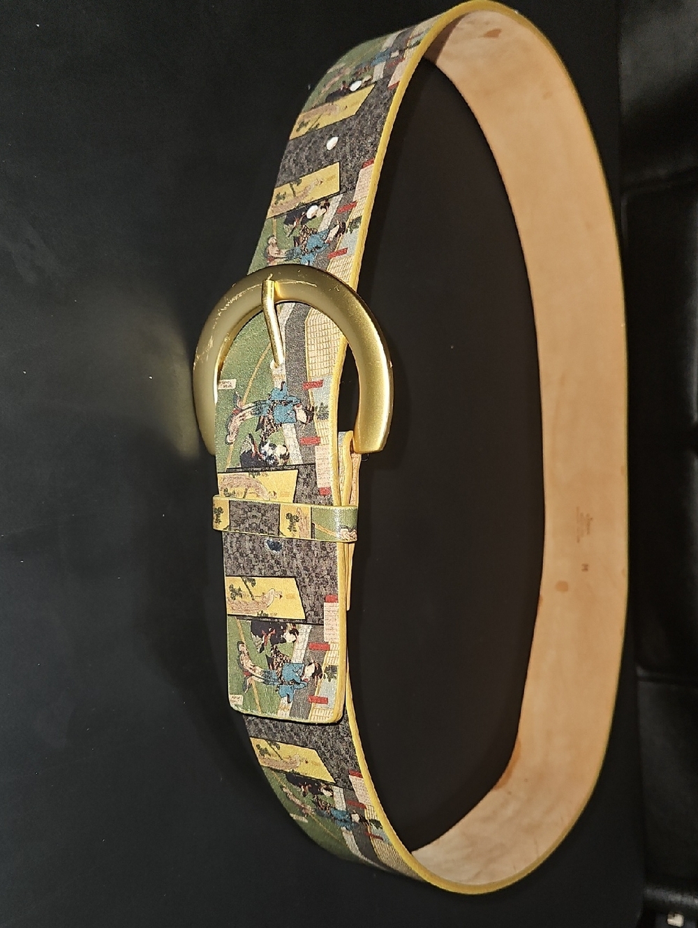 ICON Italian Made Leather Belt Size M